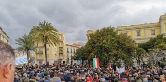 Manifestazione a Catanzaro a sostegno di Gratteri