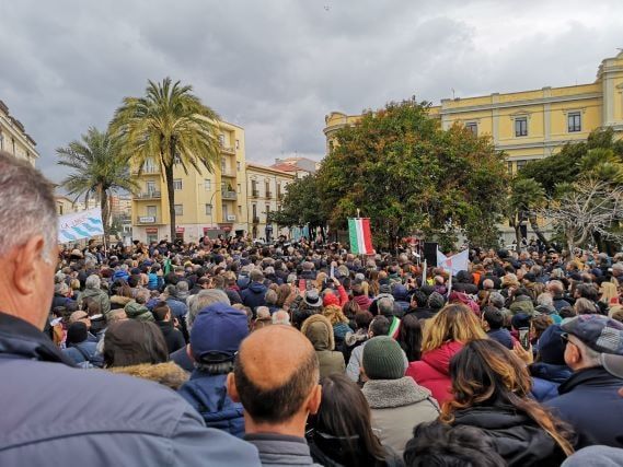 Manifestazione a Catanzaro a sostegno di Gratteri