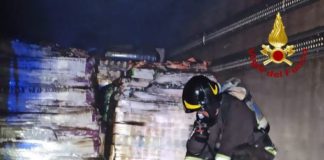 Incendio automezzo Bisignano (CS)