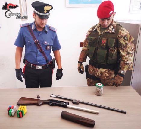 sequestro armi e esplosivo Carabinieri Reggio Calabria