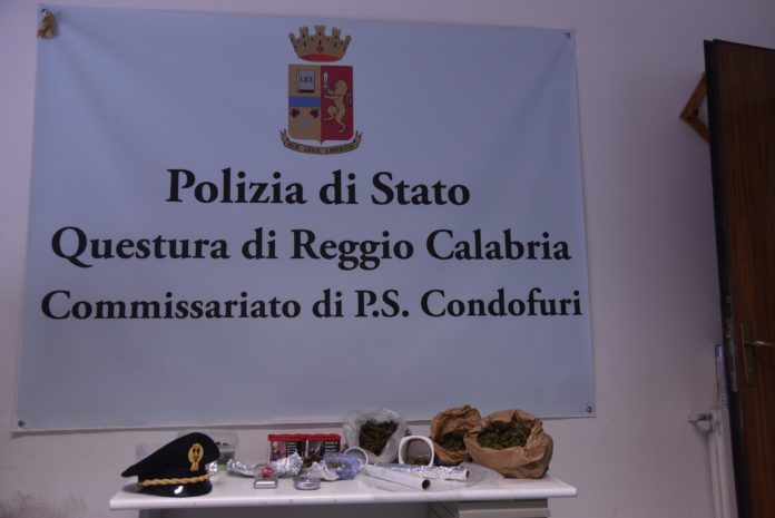 arresto per spaccio, Questura di Reggio Calabria, foto Condofuri
