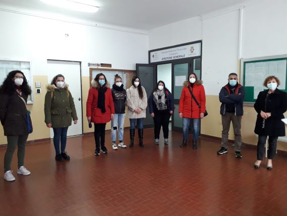 Fp Cgil Delegazione infermieri in forza al carcere di Catanzaro con Amalia Talarico (ultima a destra)