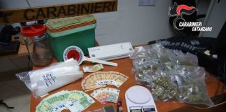 arresto per droga, Carabinieri Catanzaro