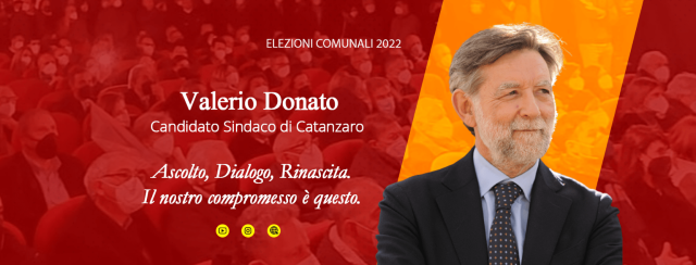 Valerio Donato candidato sindaco Catanzaro comunali 2022