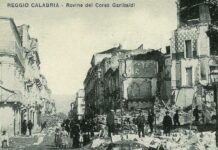 Terremoti d'Italia, mostra Protezione Civile Reggio, Terremoto-1908-Corso-Garibaldi