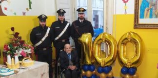 100 anni, Nonno Alberto festeggia il suo compleanno con l'Arma