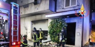 incendio San Floro (cz) Vigili del Fuoco