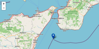 Scossa terremoto, Mar Ionio