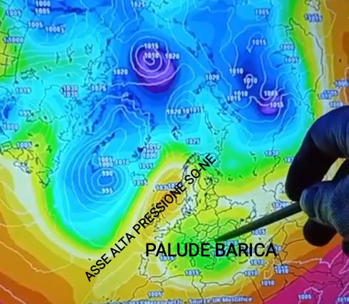 meteo, palude barica Italia, previsioni meteorologo Bernardi