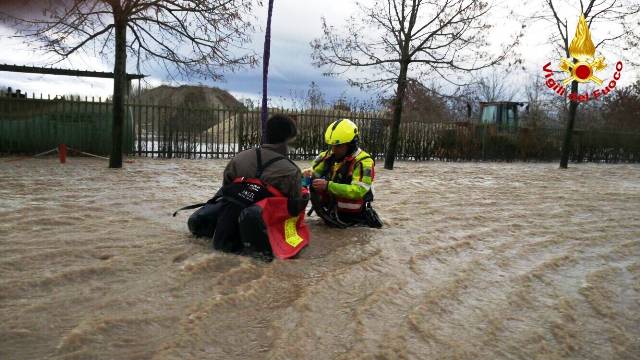 Vigili del Fuoco, alluvione (foto archivio)