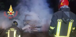 Vigili del Fuoco, auto in fiamme