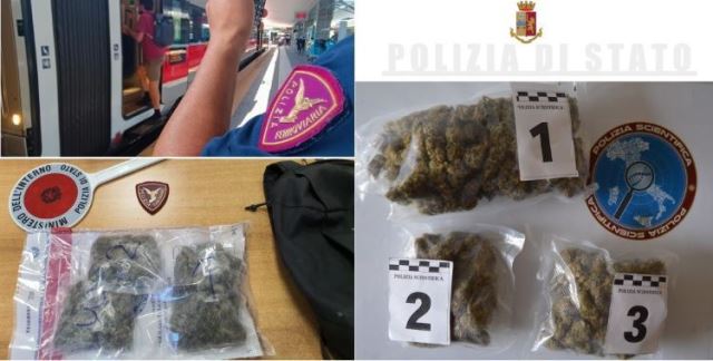 Catanzaro Lido, arrestato un extracomunitario che trasportava marijuana nascosta nello zaino