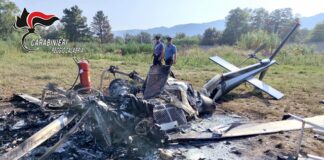 Distrutta l'isola ecologica di Cittanova e l'elicottero antincendio