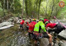 Uomo caduto nel torrente a Bivongi, soccorso Alpino