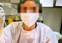 infermiera ricuce cadavere (foto facebook)