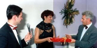 Luigi, Graziella e Claudio (Palahotel Vallenoce, Festa della vendita Grinta 1997)