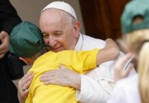 bambini calabresi incontrano Papa Francesco