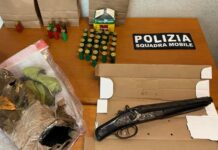 polizia, sequestro di fucile a canne mozze