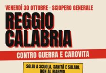 Sciopero generale del 30 ottobre, corteo a Reggio Calabria Sciopero generale del 30 ottobre, corteo a Reggio Calabria